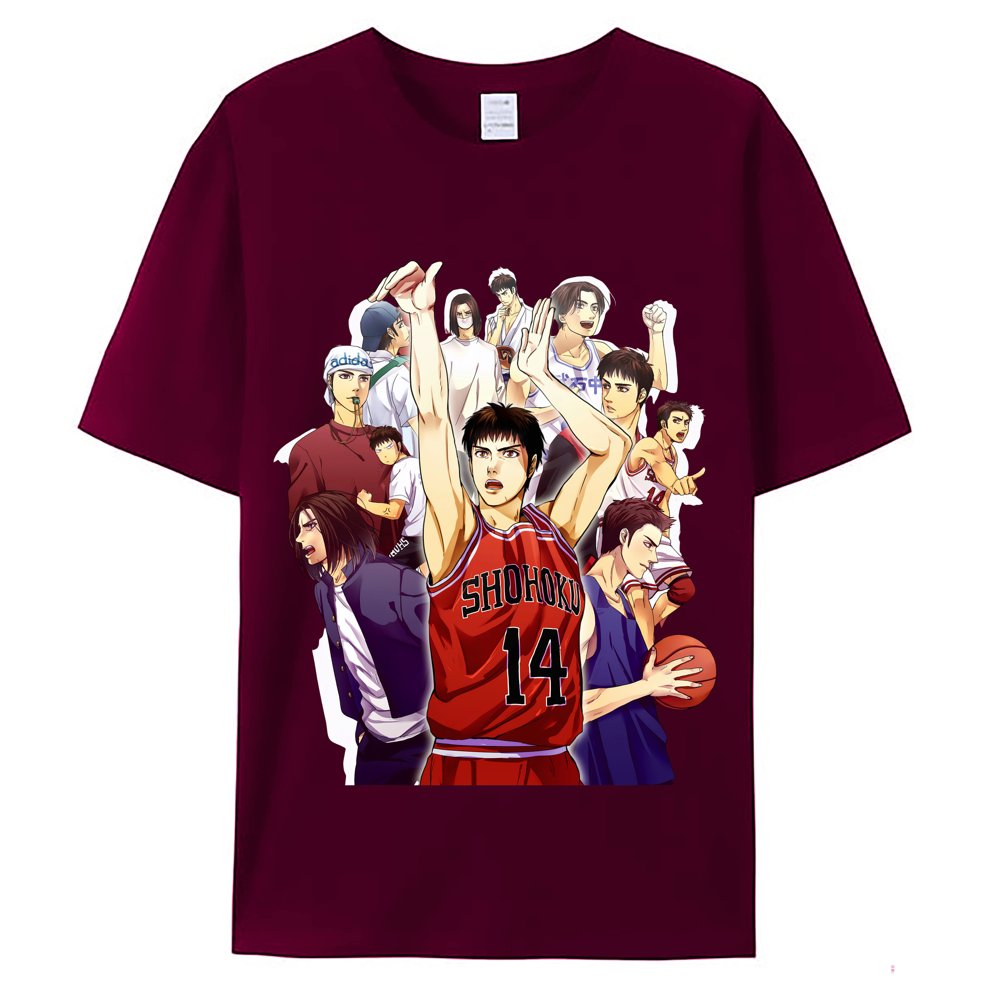 （画像用） SLAM DUNK／スラムダンク レディースカジュアルプリントTシャツ（綿100％）